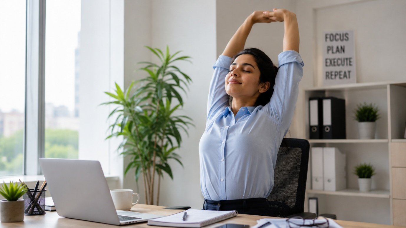 Desk-Bound? 7 Stretches to Undo a Day of Sitting